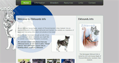 Desktop Screenshot of elkhounds.info